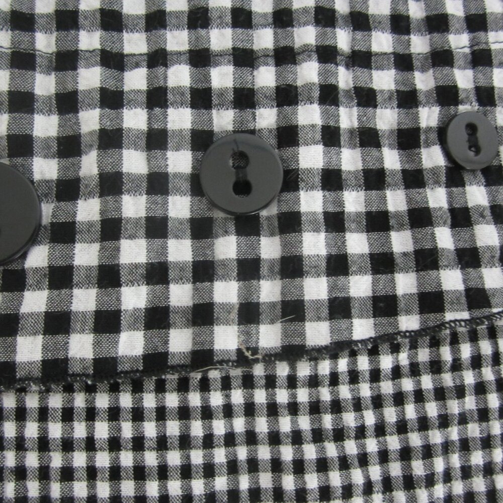 Habitat Black and White Gingham Tunic Top - Picture 9 of 9